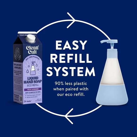 NWOT Cleancult Glass Liquid Hand Soap Dispenser - Picture 14 of 14